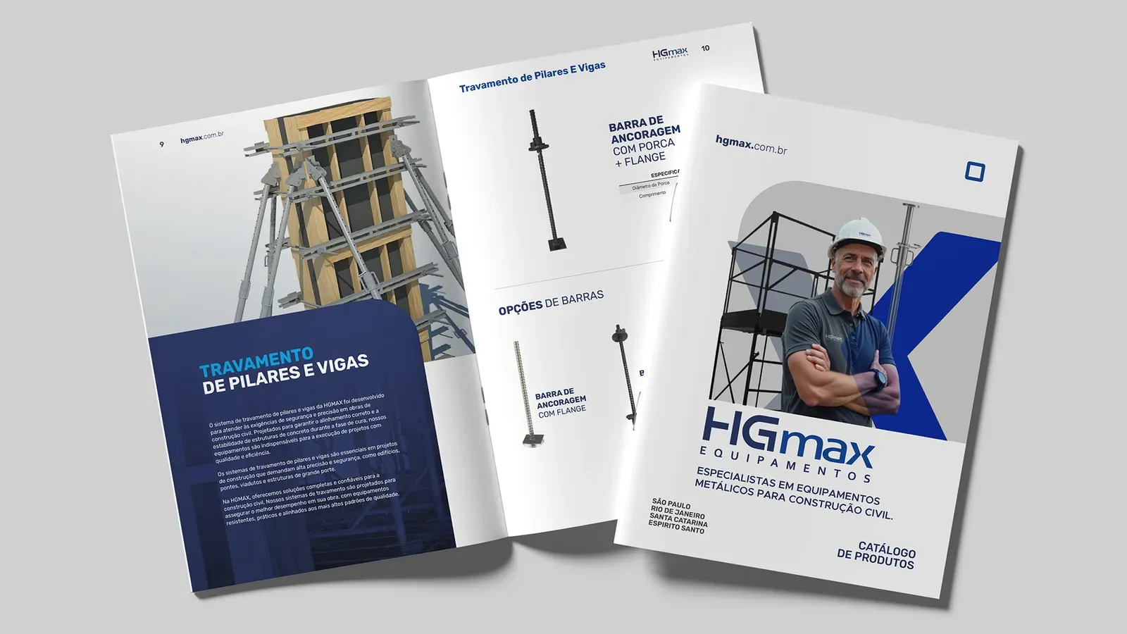 Catálogo de produtos industriais HG Max - Material técnico B2B