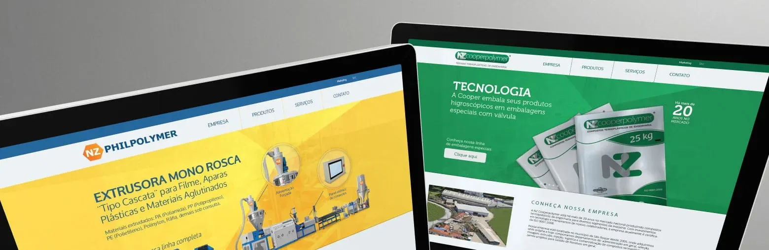 Site institucional B2B para grupo empresarial industrial - Web corporativo