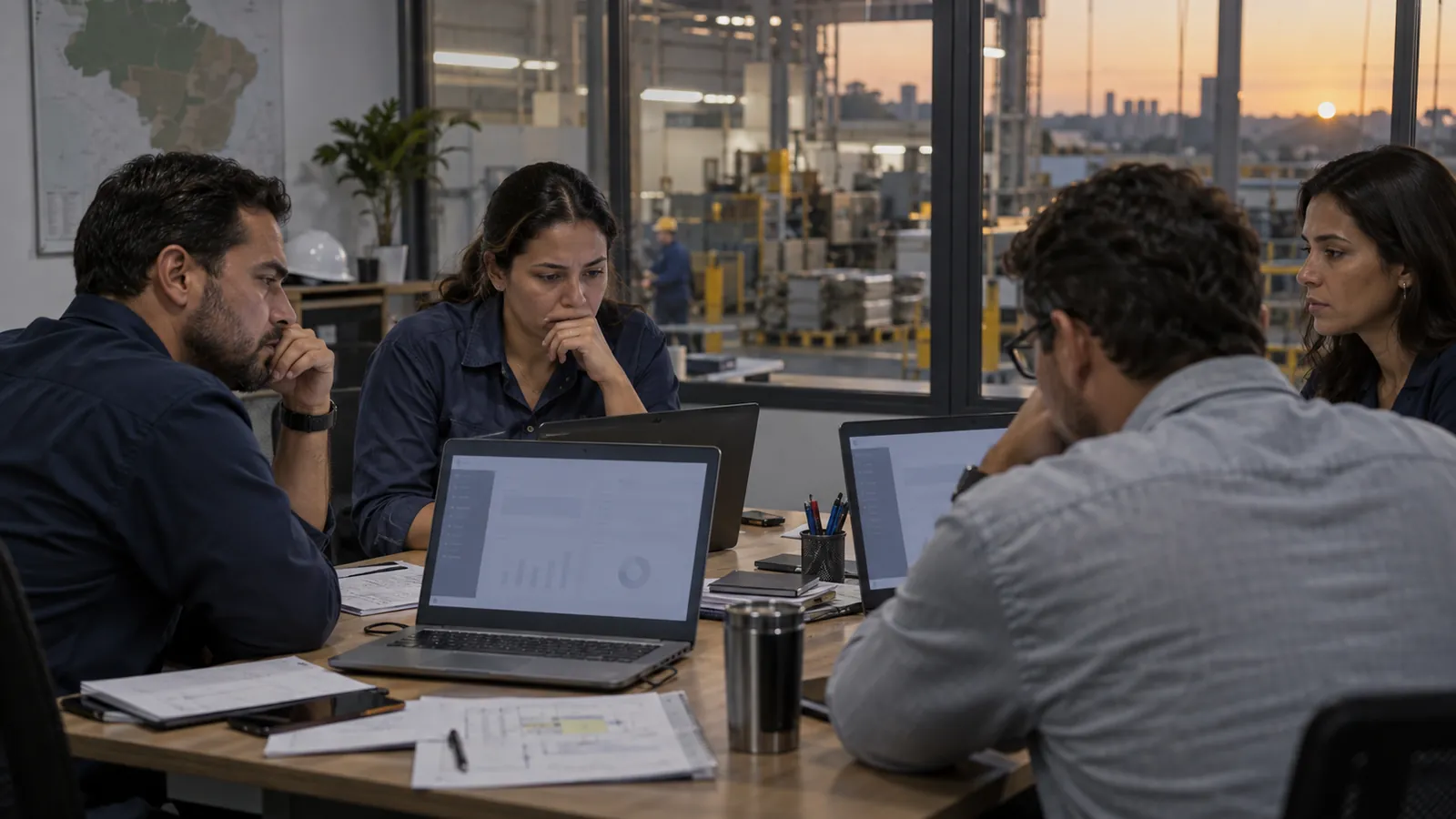 A sales team faces an unused CRM and scattered data in an industrial company