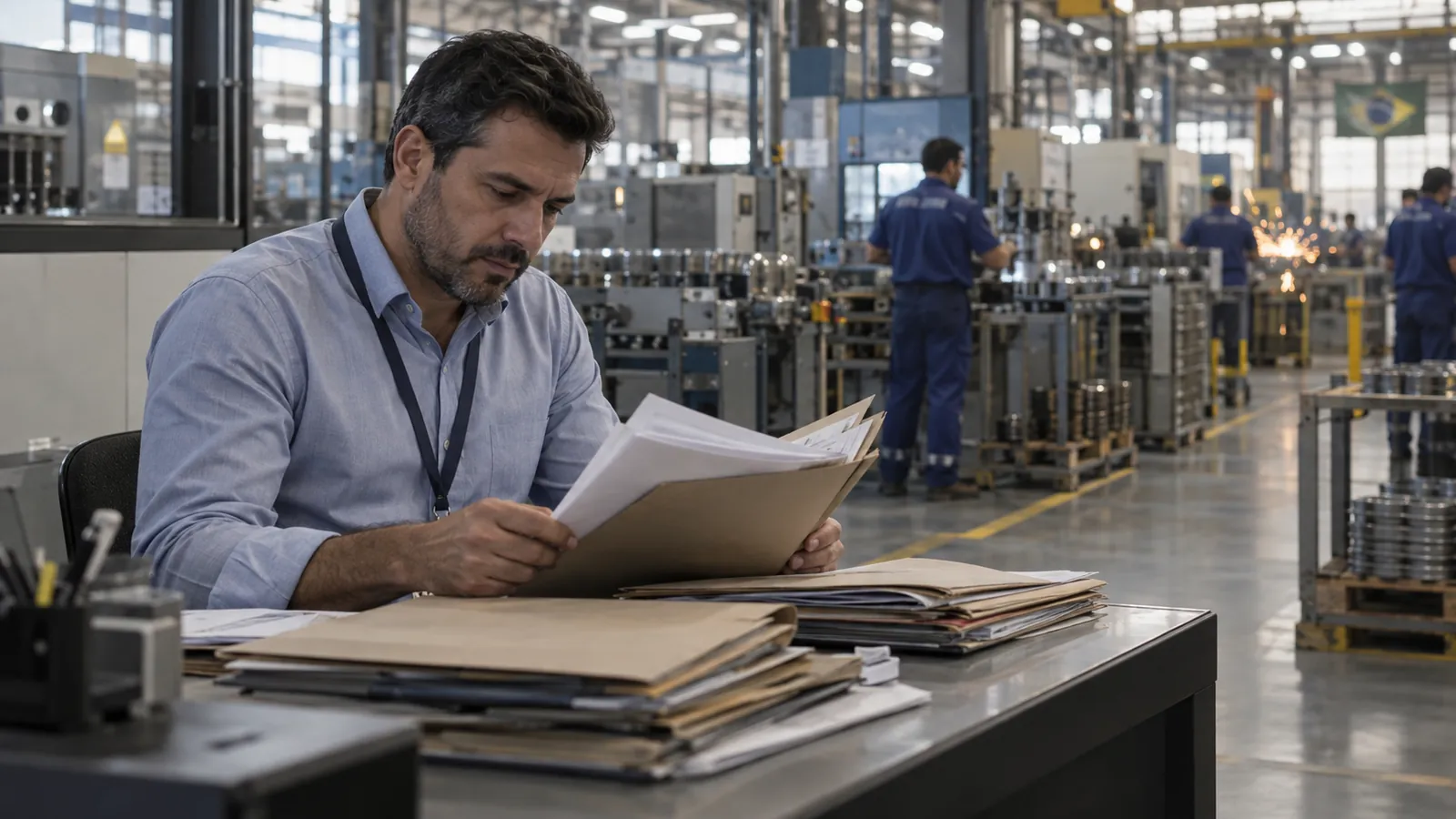 Gestor revisa clientes inativos e receita parada na carteira industrial
