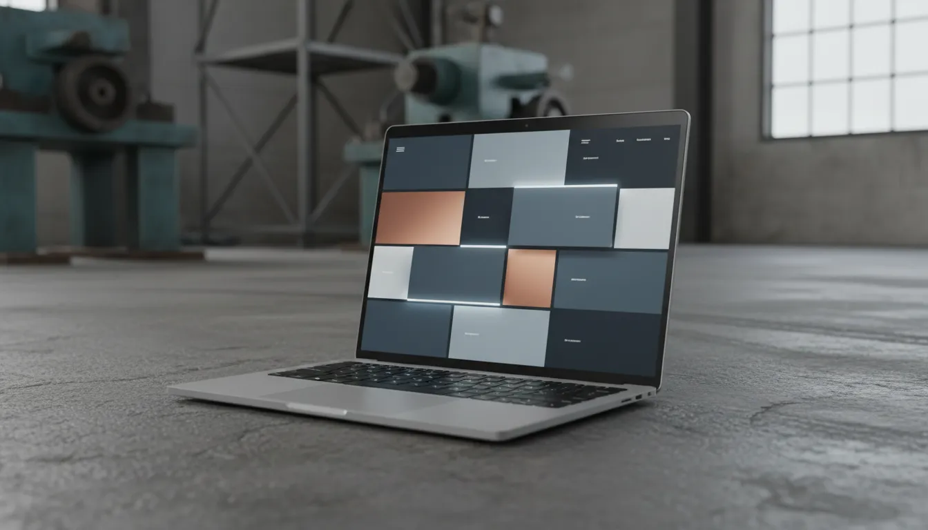Layout responsivo de um site para indústria focado em especificações B2B